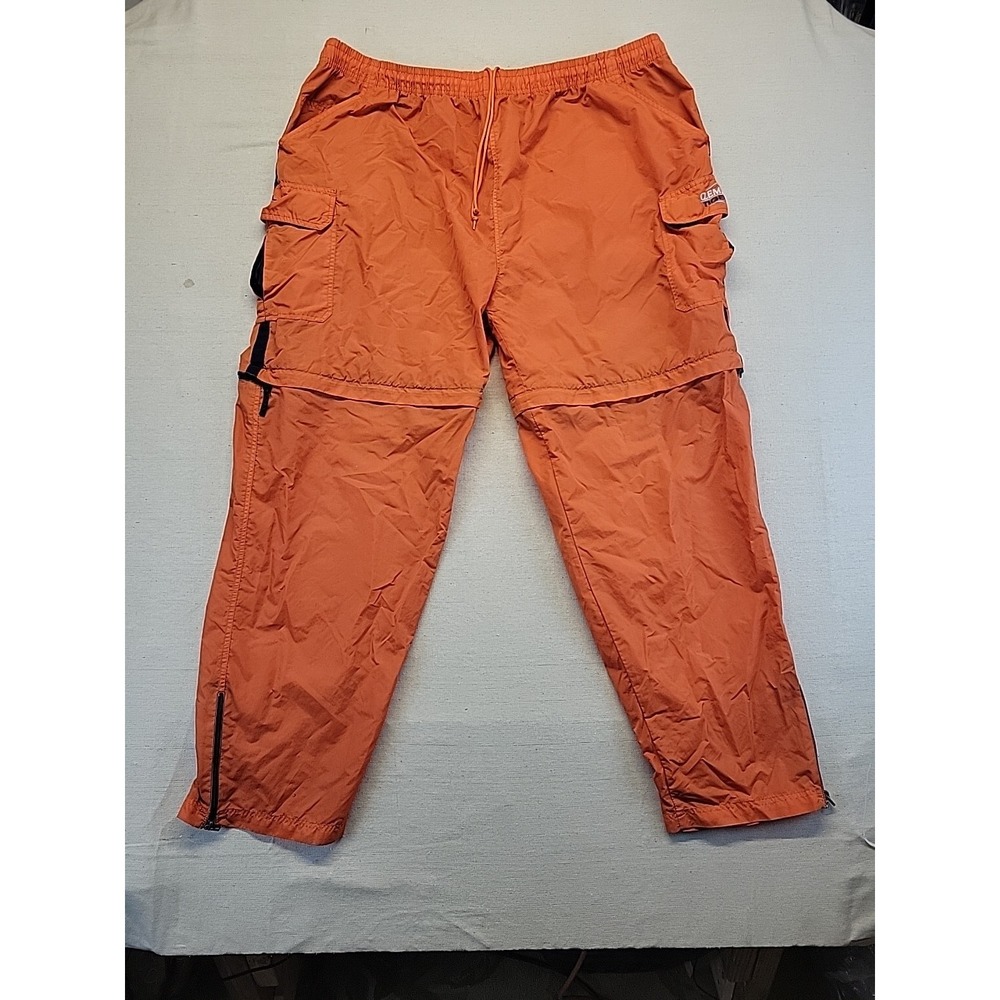 Clemson Tigers Starter Men's 2X Orange Warm Up Pants Nylon Track Wind Pants Zip